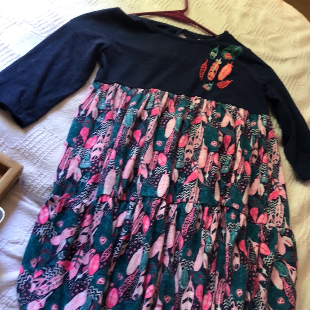 Lightning Bug sz 7 Feathers Dress